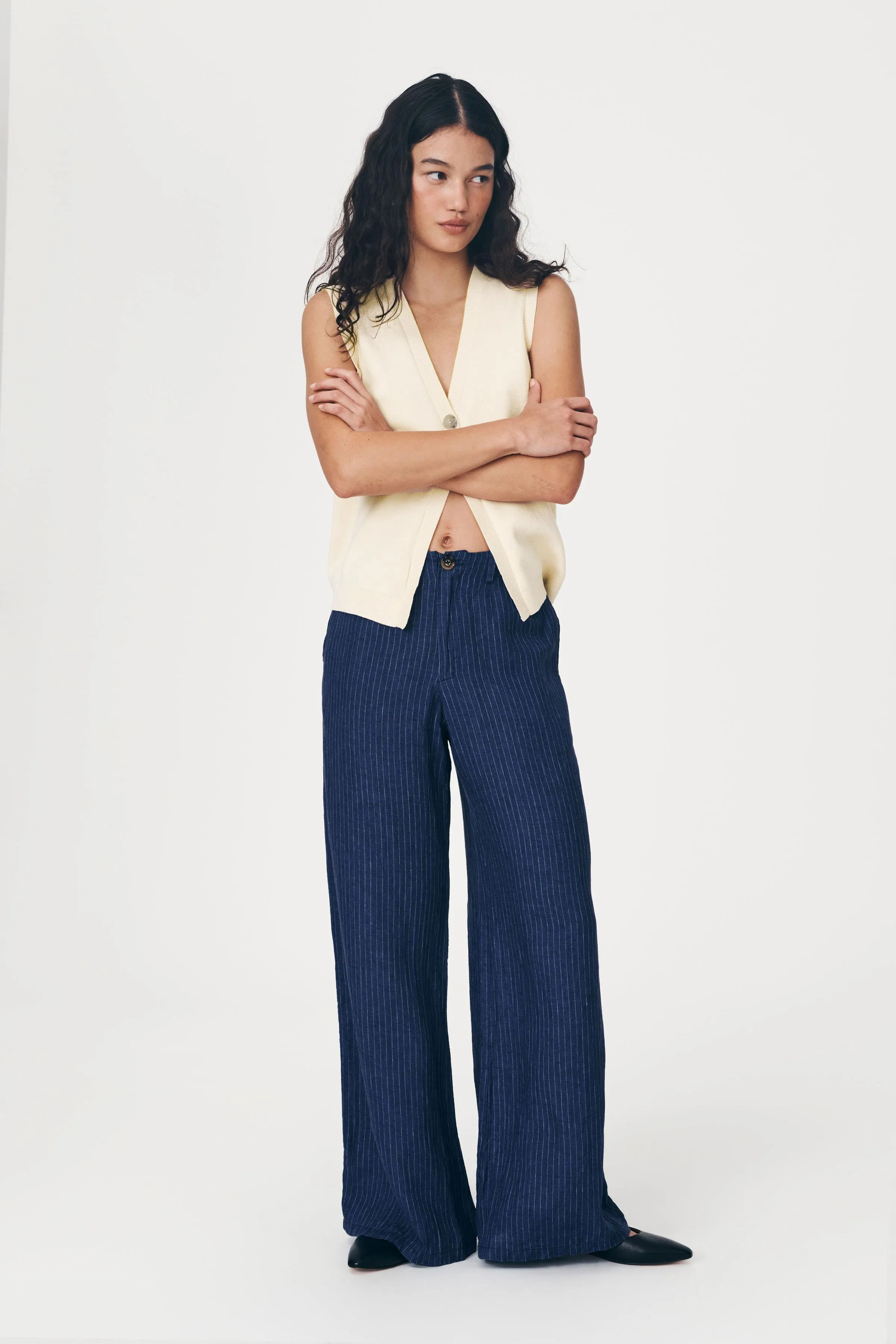 Carlotta Stripe Wide Pants