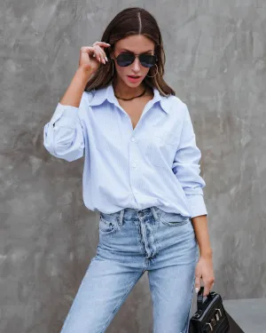 Connecticut Striped Rolled Hem Collared Shirt