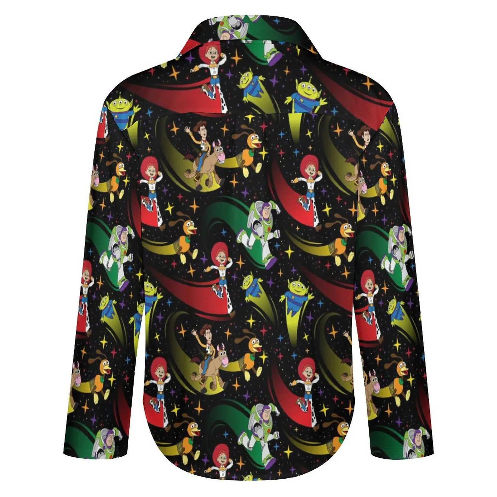 Disney Toy Story Roundup Friends Long Sleeve Button Up Blouse