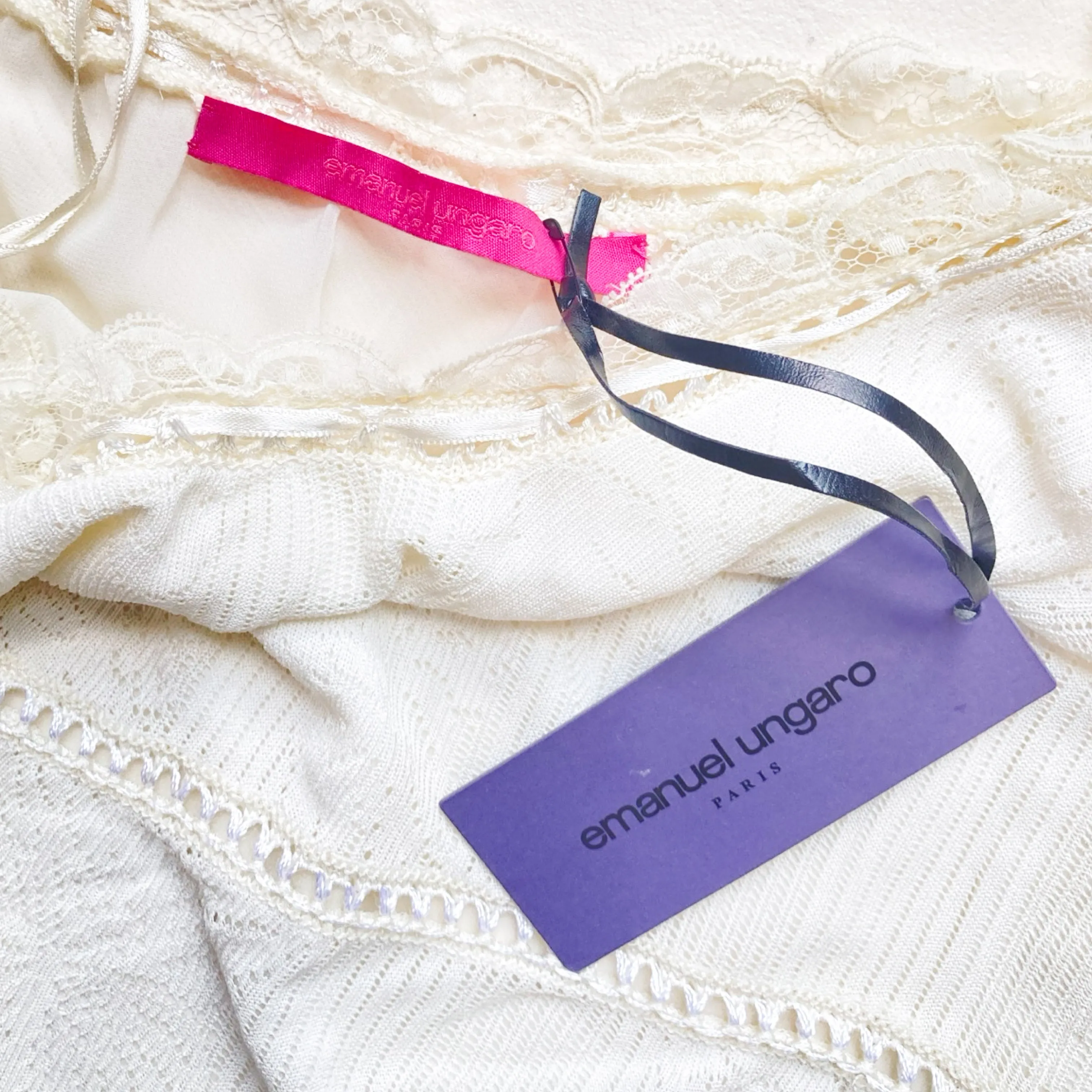 Emanuel Ungaro S/S 2000 lace dress (dead stock)