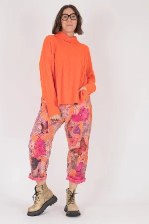 Estheme Roll Cable Knit Cashmere Pullover