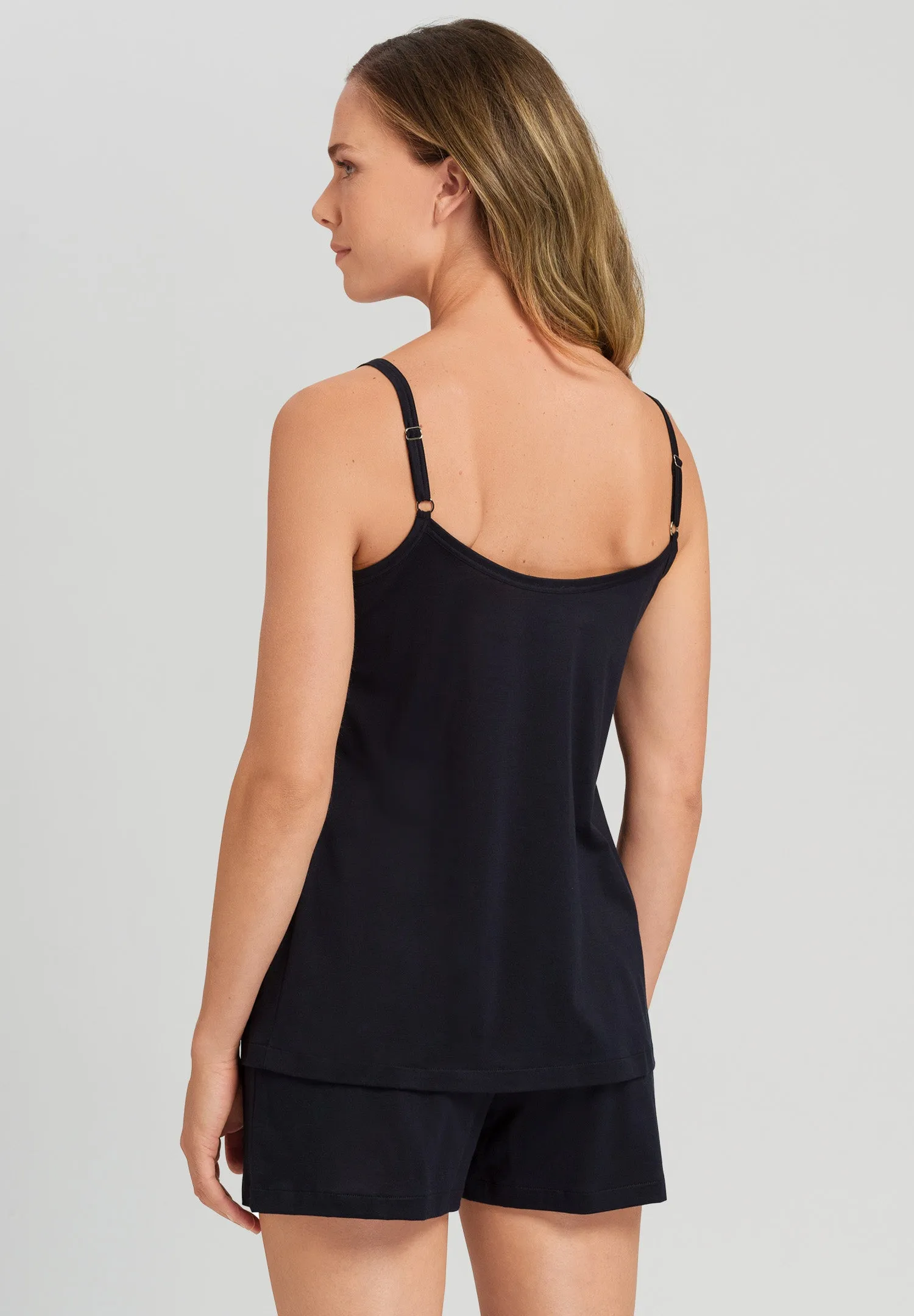 Juliet Pleated Cotton Pajama Set  | Black 77705-019