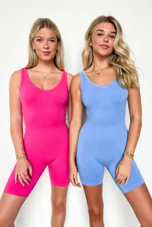 Medinah Ribbed Seamless Shortsie Romper
