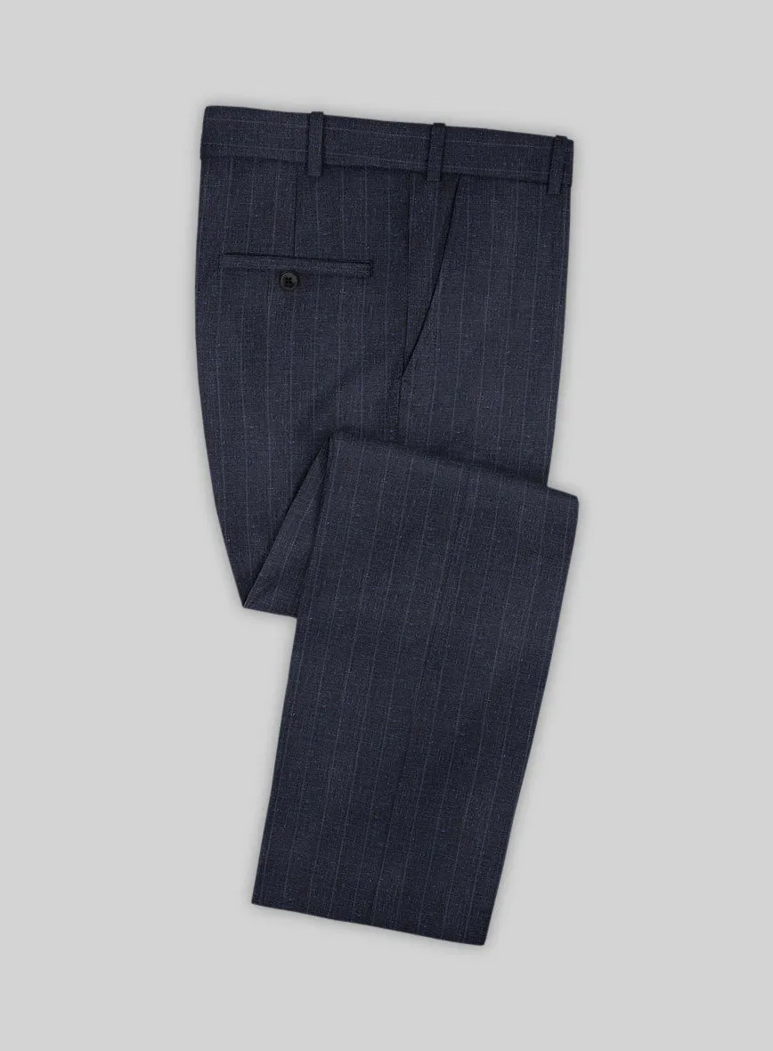 Napolean Como Bar Dark Blue Wool Pants