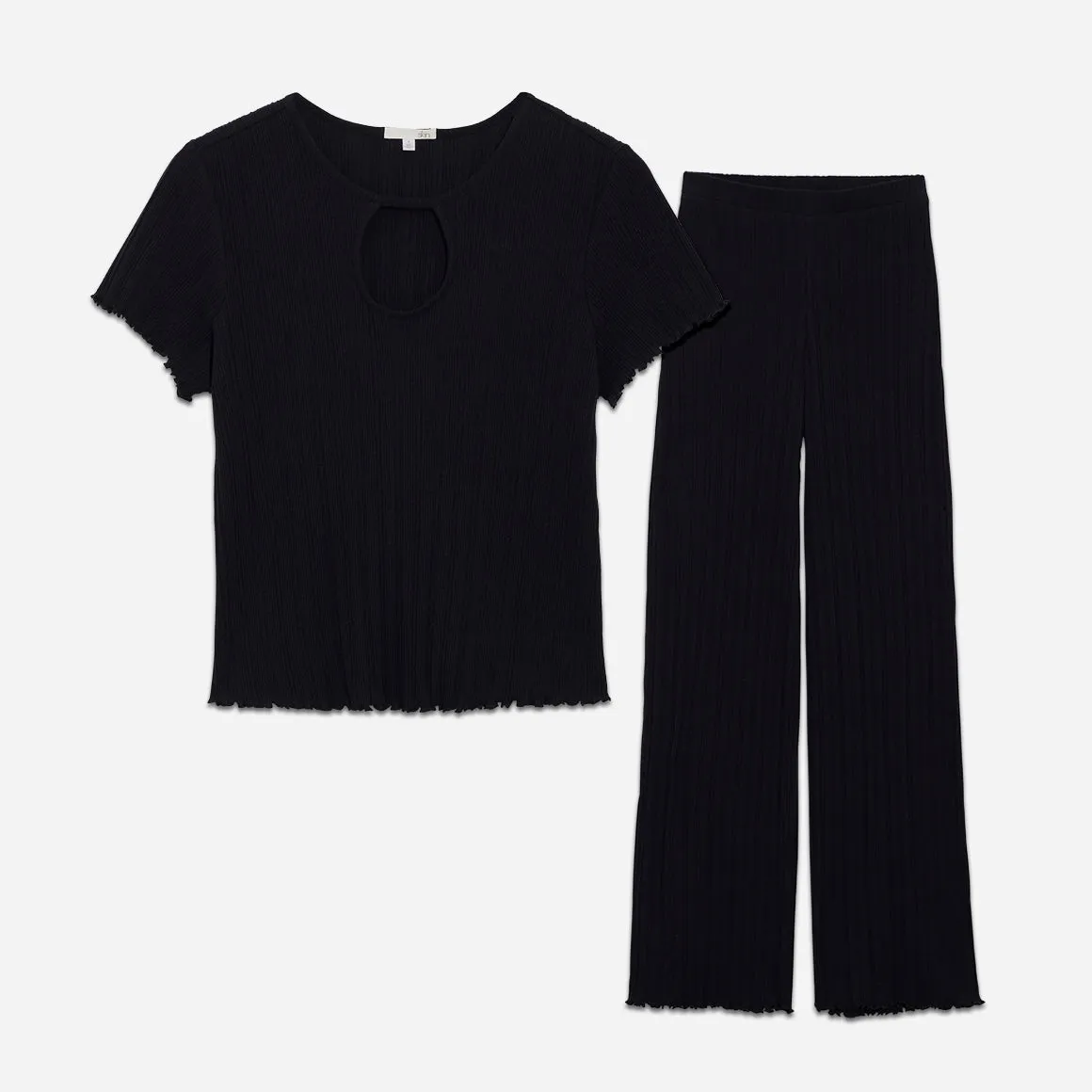 Ravena Pima Cotton Rib Lounge Set