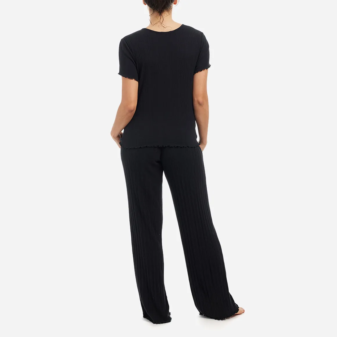 Ravena Pima Cotton Rib Lounge Set