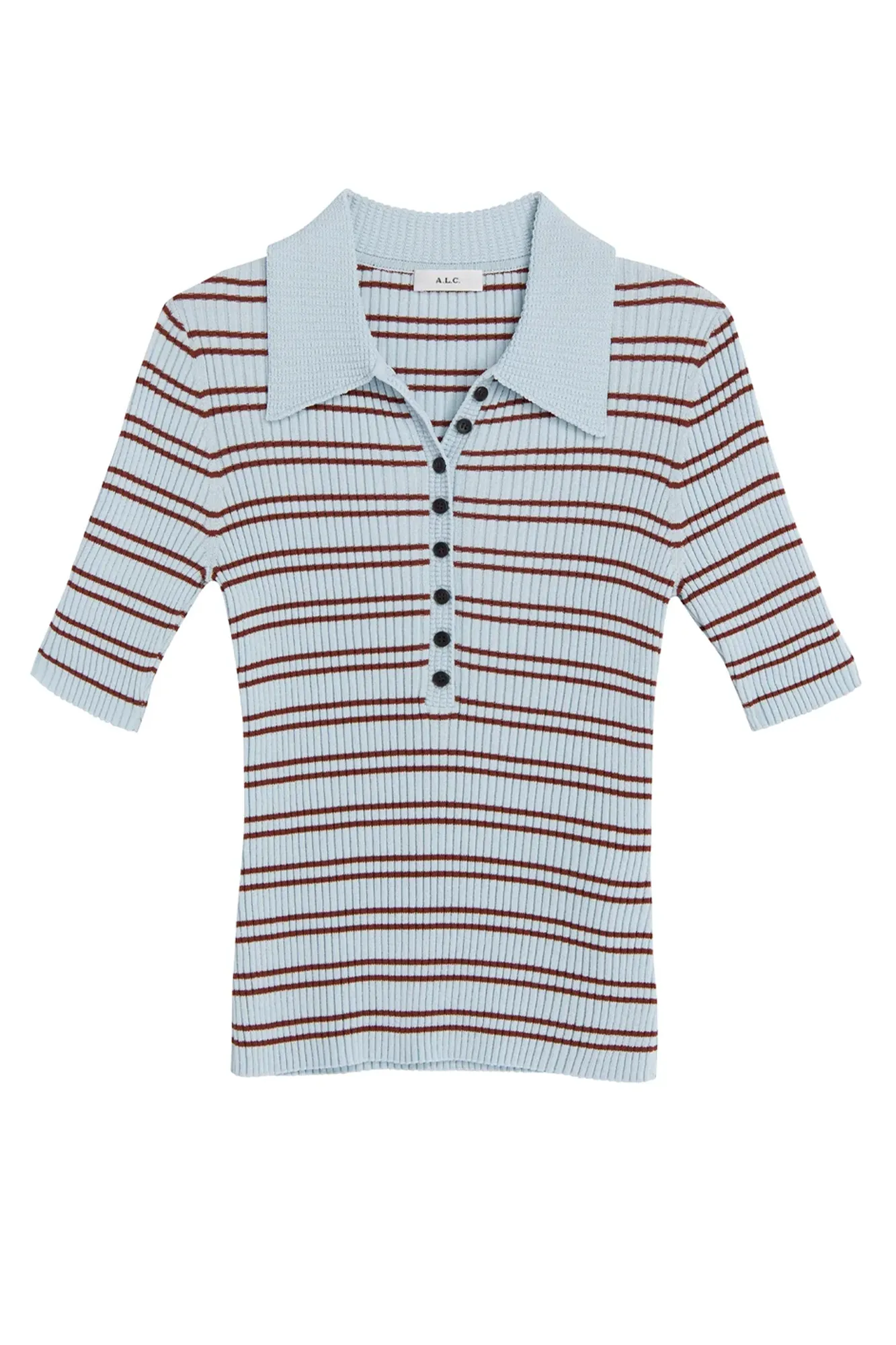 Sydney Ribbed Top Ice Water/Sequoia